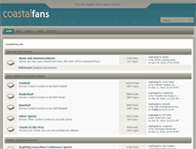 Tablet Screenshot of coastalfans.com